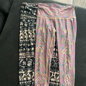 Teeki two-pair printed leggings
